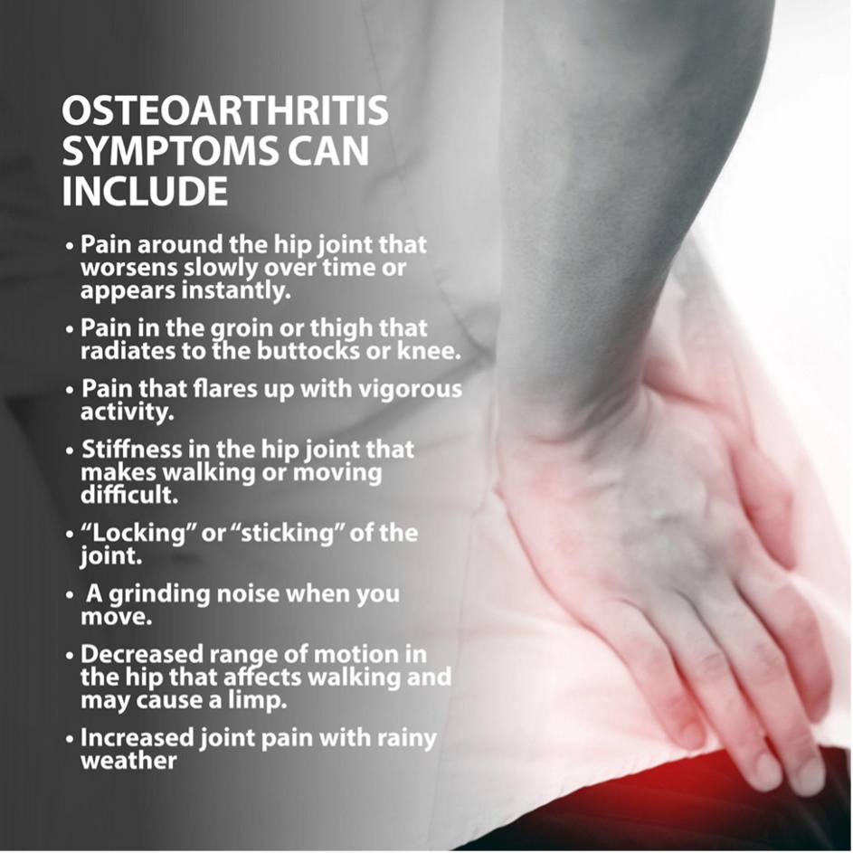 Symptoms of osteoarthritis
